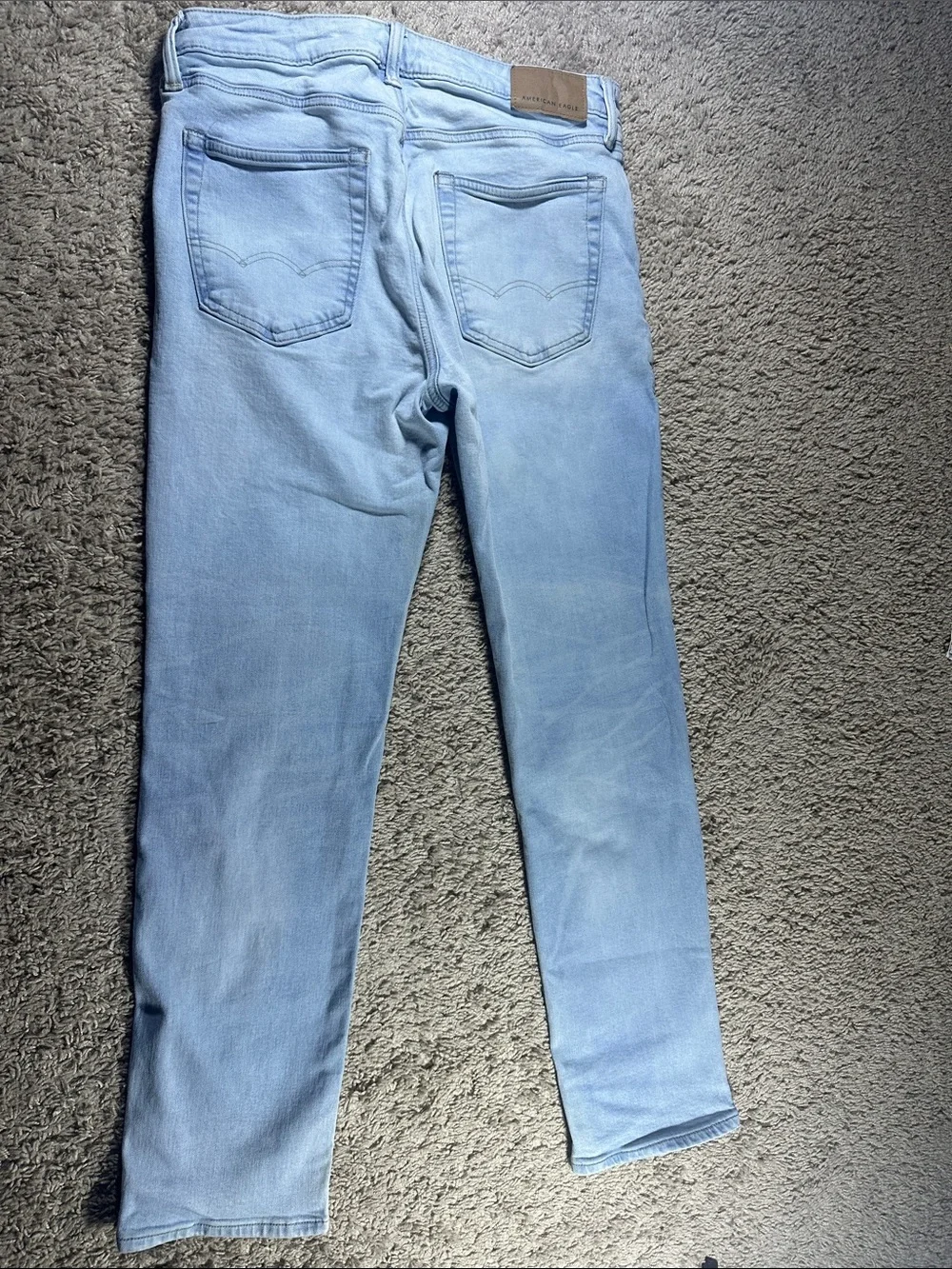 American Eagle Outfitters Light Blue Straight Leg Jeans
